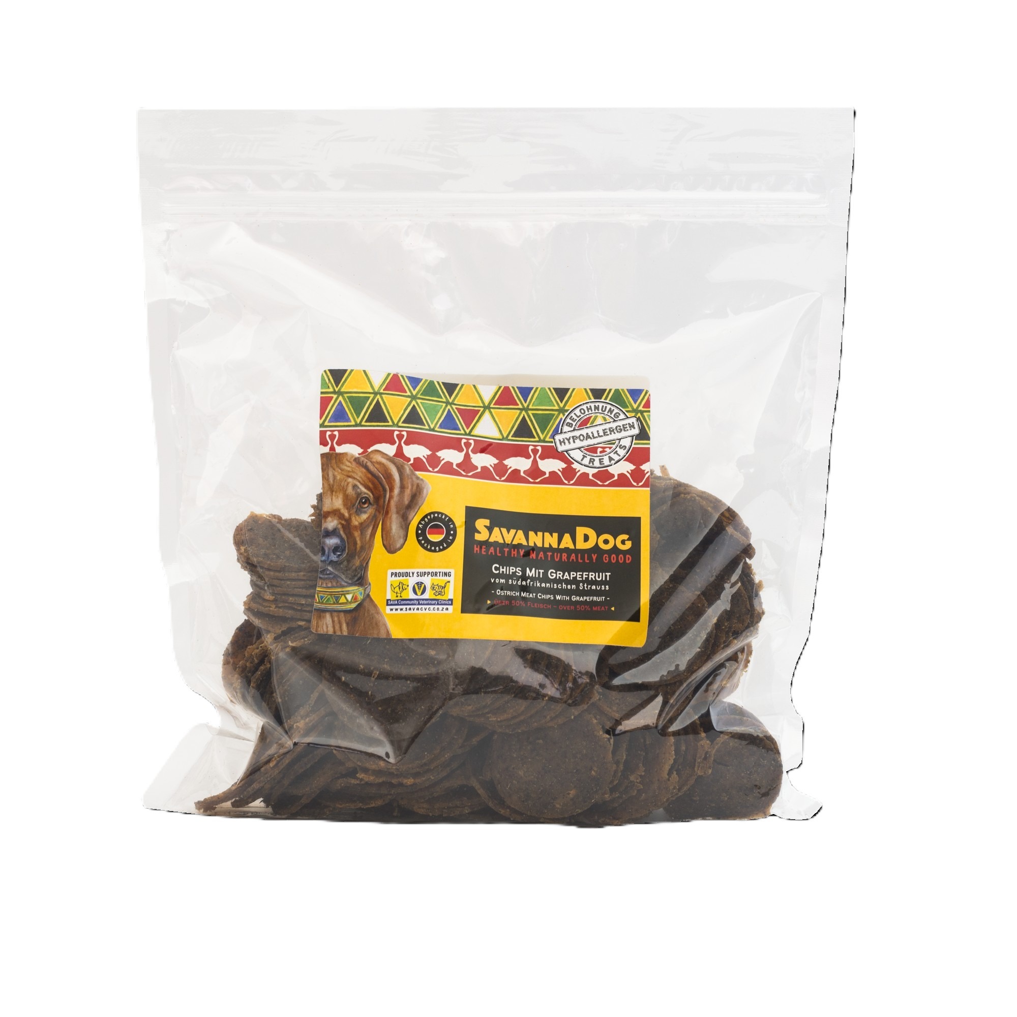 SDS0136-1_4260770464648_ChipsGraprfruit800g_Hauptbild_250224.jpg - SavannaPet Λιχουδιές για σκύλους SavannaDog