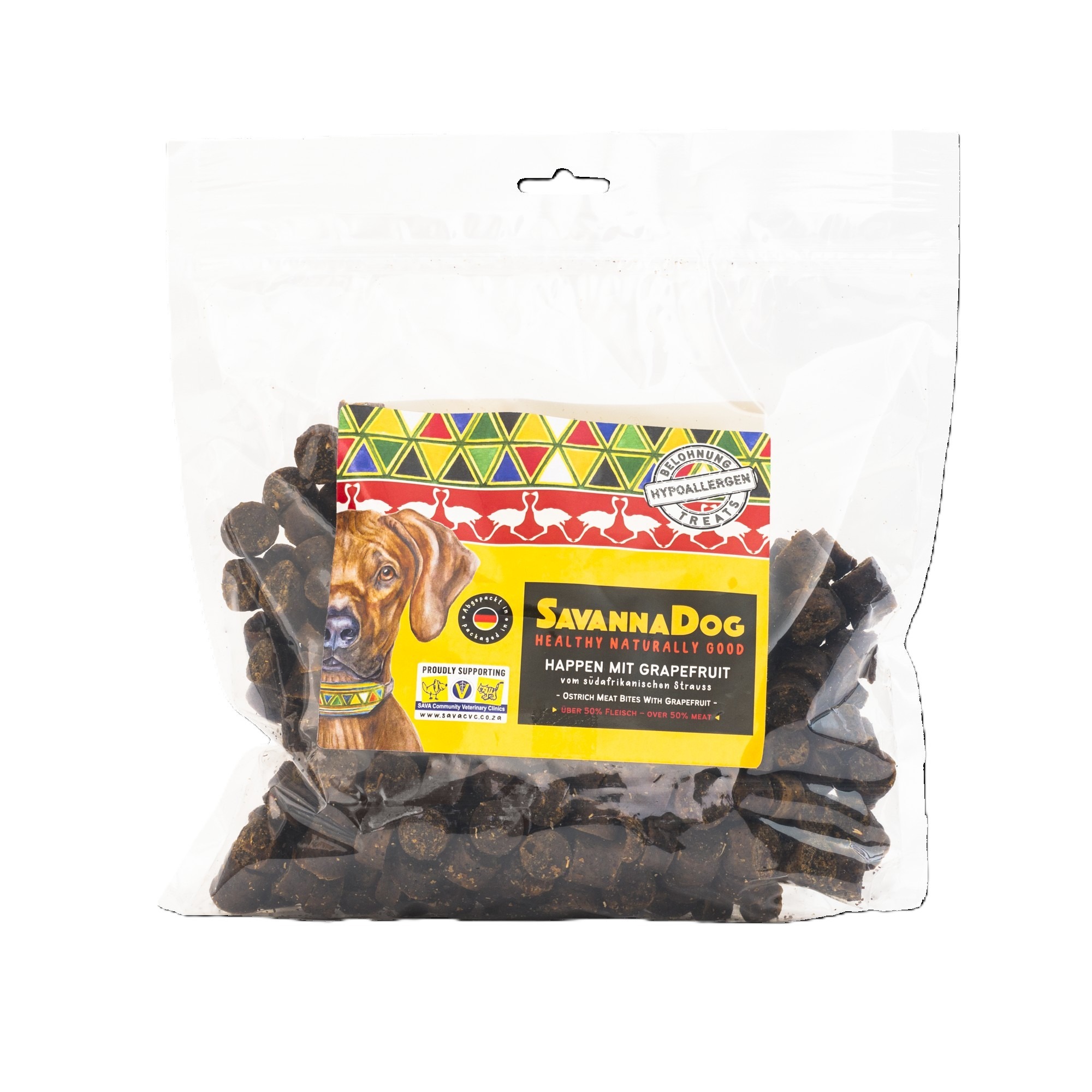 SDS0144-1_4260770464853_HappenGrapefruit800g_Hauptbild_250224.jpg - SavannaPet Snack per cani SavannaDog
