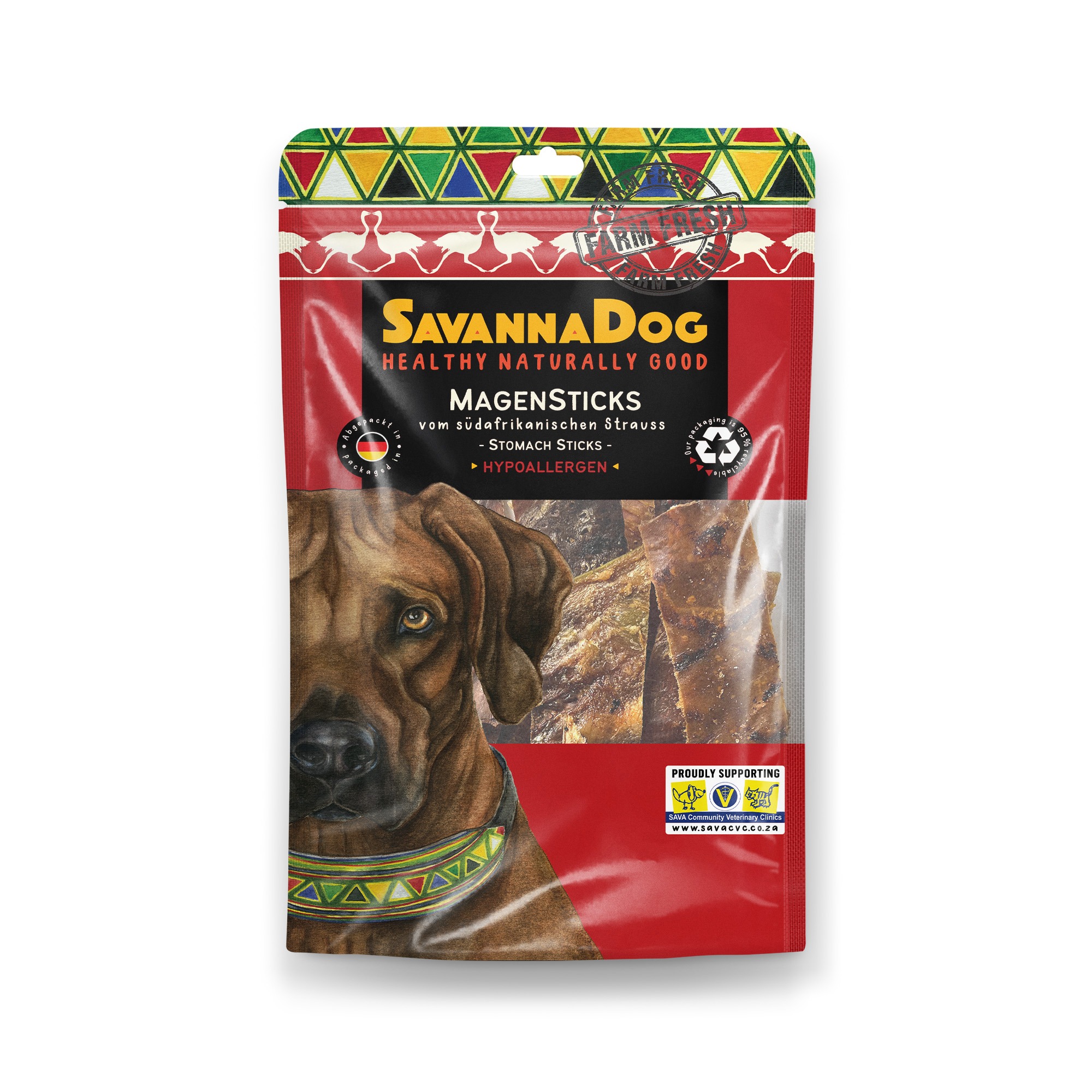 SDS0155_4260770463450_Magensticks120g_Hauptbild_250326.jpg - SavannaPet Λιχουδιές για σκύλους SavannaDog